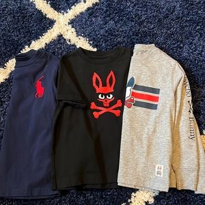 Psycho bunny/ Polo - Three kids size 4 shirts